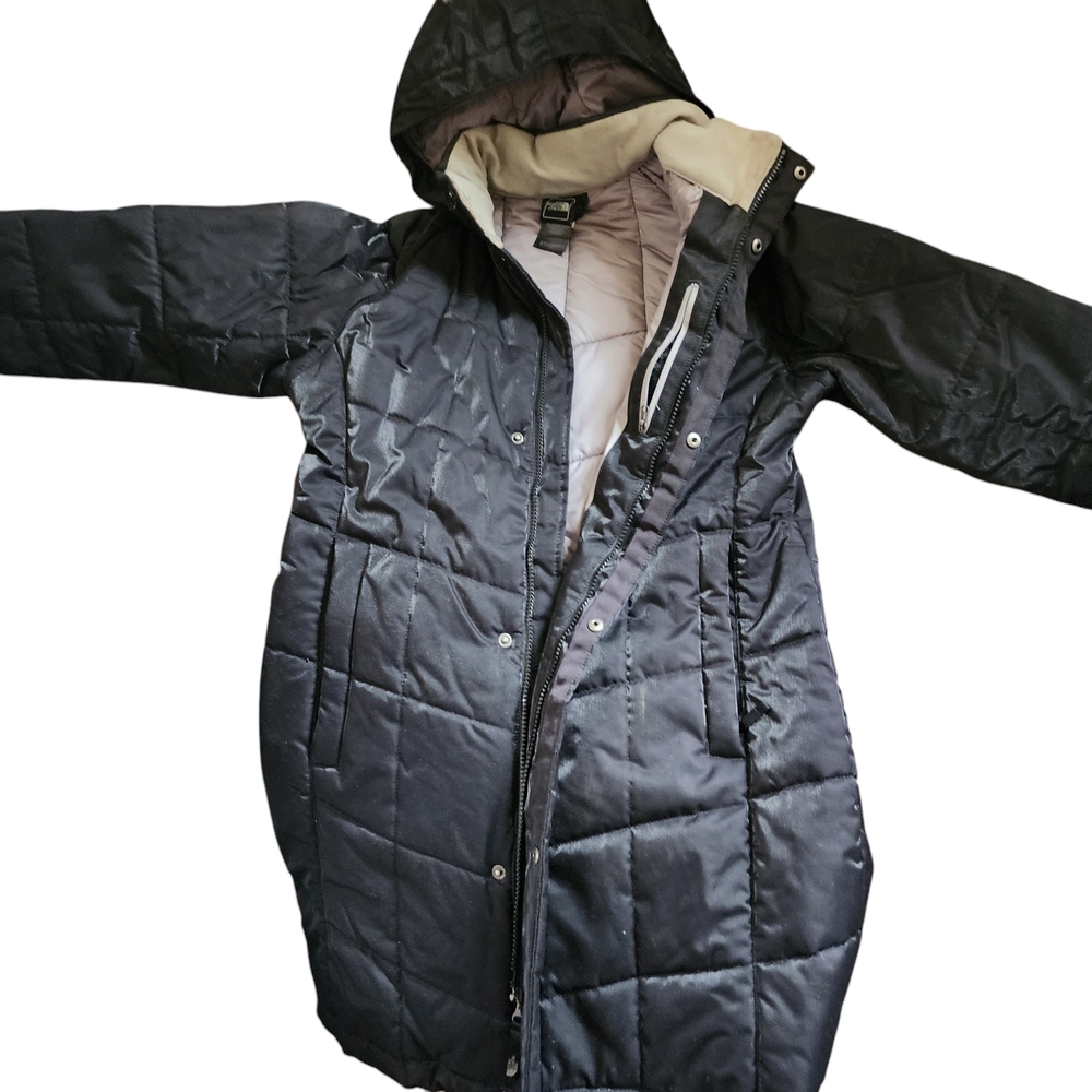 North Face Black Hooded Puffer Jacket